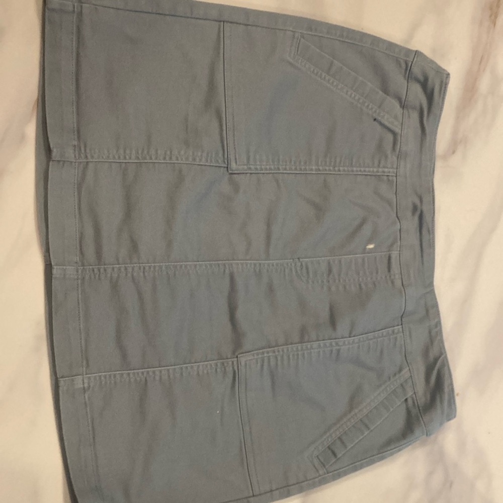 Stylish Blue Mini Skort Cotton